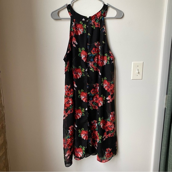 Betsey Johnson Floral Mini Dress Halter Dress size 10 - Picture 3 of 4